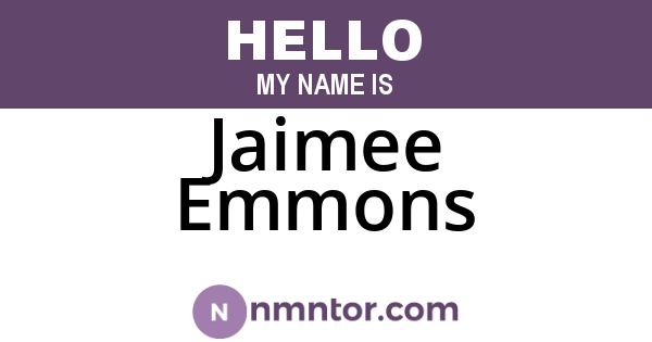 Jaimee Emmons