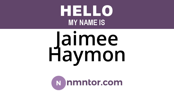 Jaimee Haymon