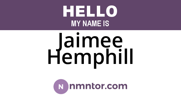 Jaimee Hemphill