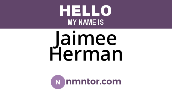 Jaimee Herman