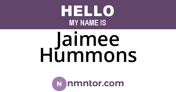 Jaimee Hummons