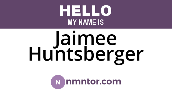 Jaimee Huntsberger