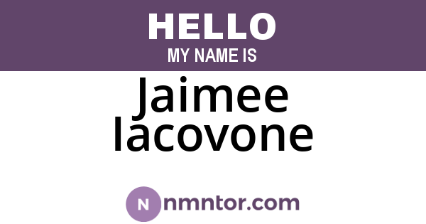 Jaimee Iacovone