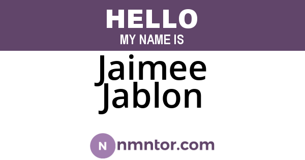 Jaimee Jablon