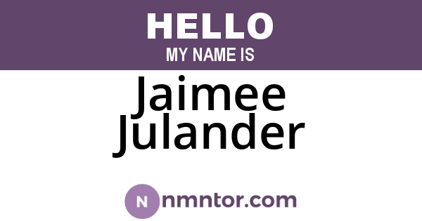 Jaimee Julander