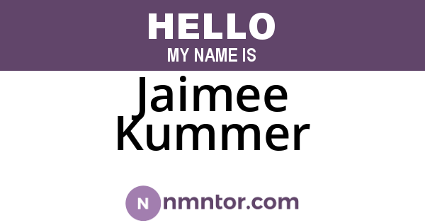 Jaimee Kummer