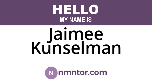 Jaimee Kunselman
