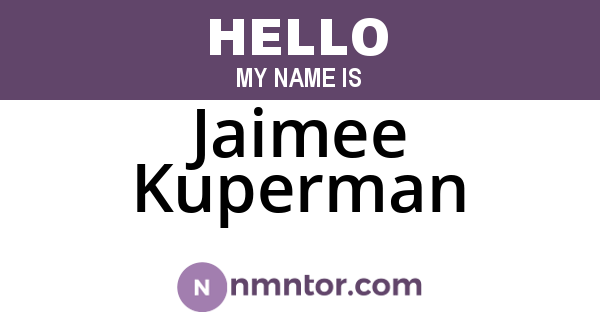 Jaimee Kuperman