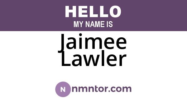 Jaimee Lawler