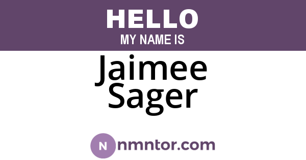 Jaimee Sager