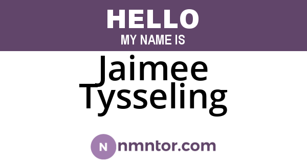 Jaimee Tysseling