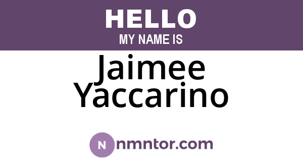 Jaimee Yaccarino