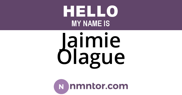 Jaimie Olague