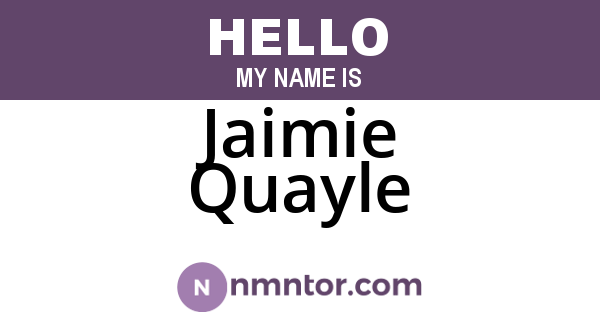 Jaimie Quayle