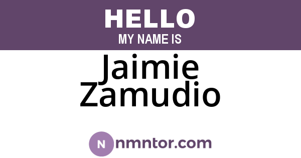 Jaimie Zamudio