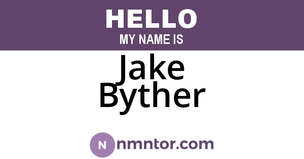 Jake Byther