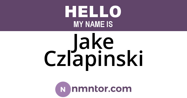 Jake Czlapinski