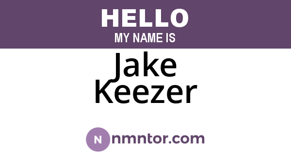 Jake Keezer