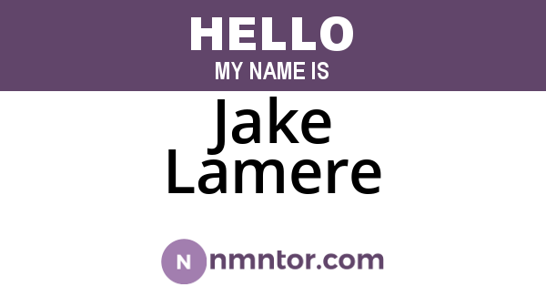 Jake Lamere