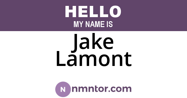 Jake Lamont