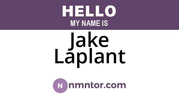 Jake Laplant