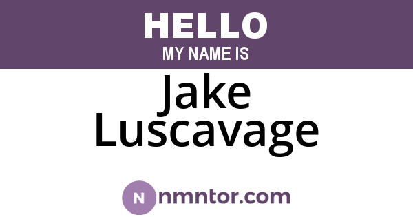 Jake Luscavage