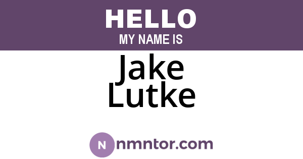 Jake Lutke