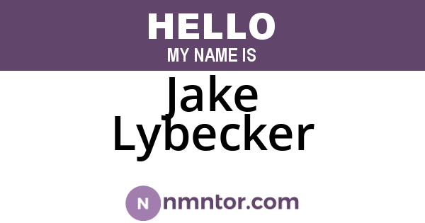 Jake Lybecker