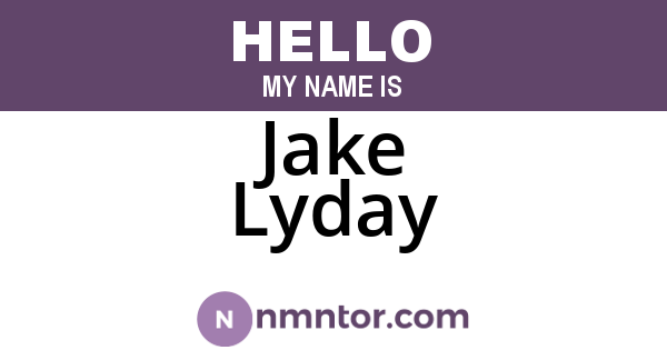 Jake Lyday