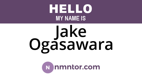 Jake Ogasawara