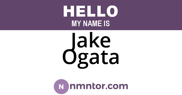 Jake Ogata