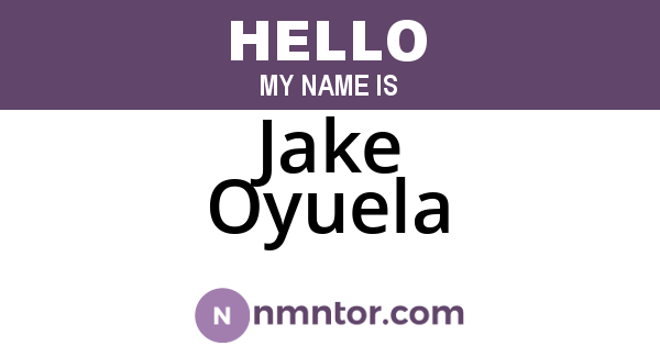 Jake Oyuela