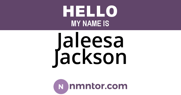 Jaleesa Jackson