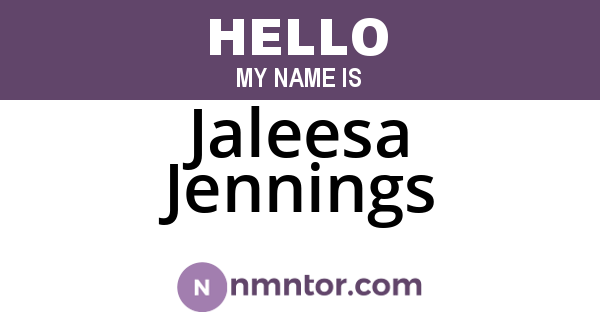 Jaleesa Jennings