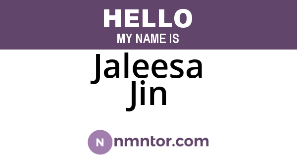 Jaleesa Jin