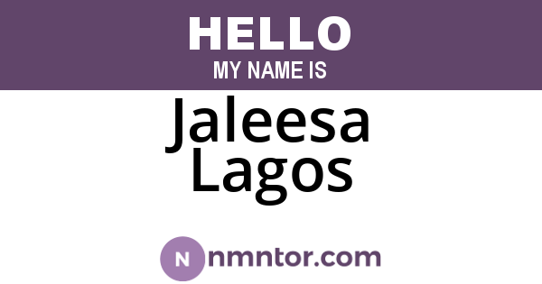 Jaleesa Lagos