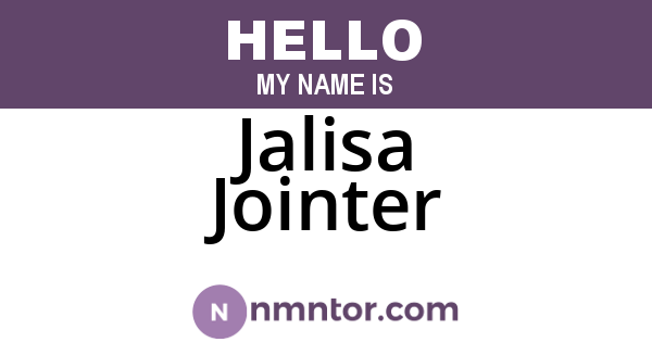 Jalisa Jointer