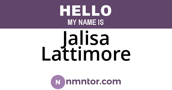 Jalisa Lattimore