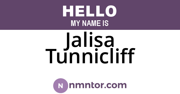 Jalisa Tunnicliff