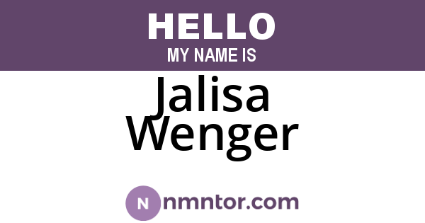 Jalisa Wenger