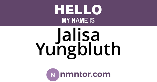 Jalisa Yungbluth