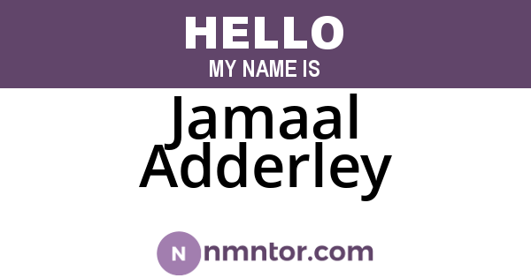 Jamaal Adderley