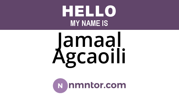 Jamaal Agcaoili