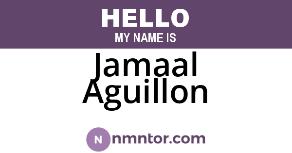 Jamaal Aguillon