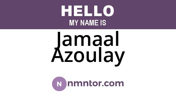 Jamaal Azoulay