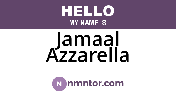 Jamaal Azzarella
