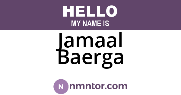 Jamaal Baerga