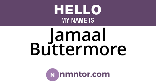 Jamaal Buttermore