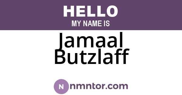Jamaal Butzlaff