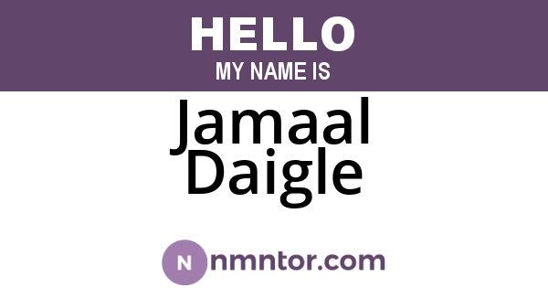 Jamaal Daigle